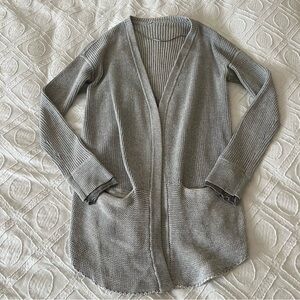 Lululemon Gray Knit Cardigan Sweater
